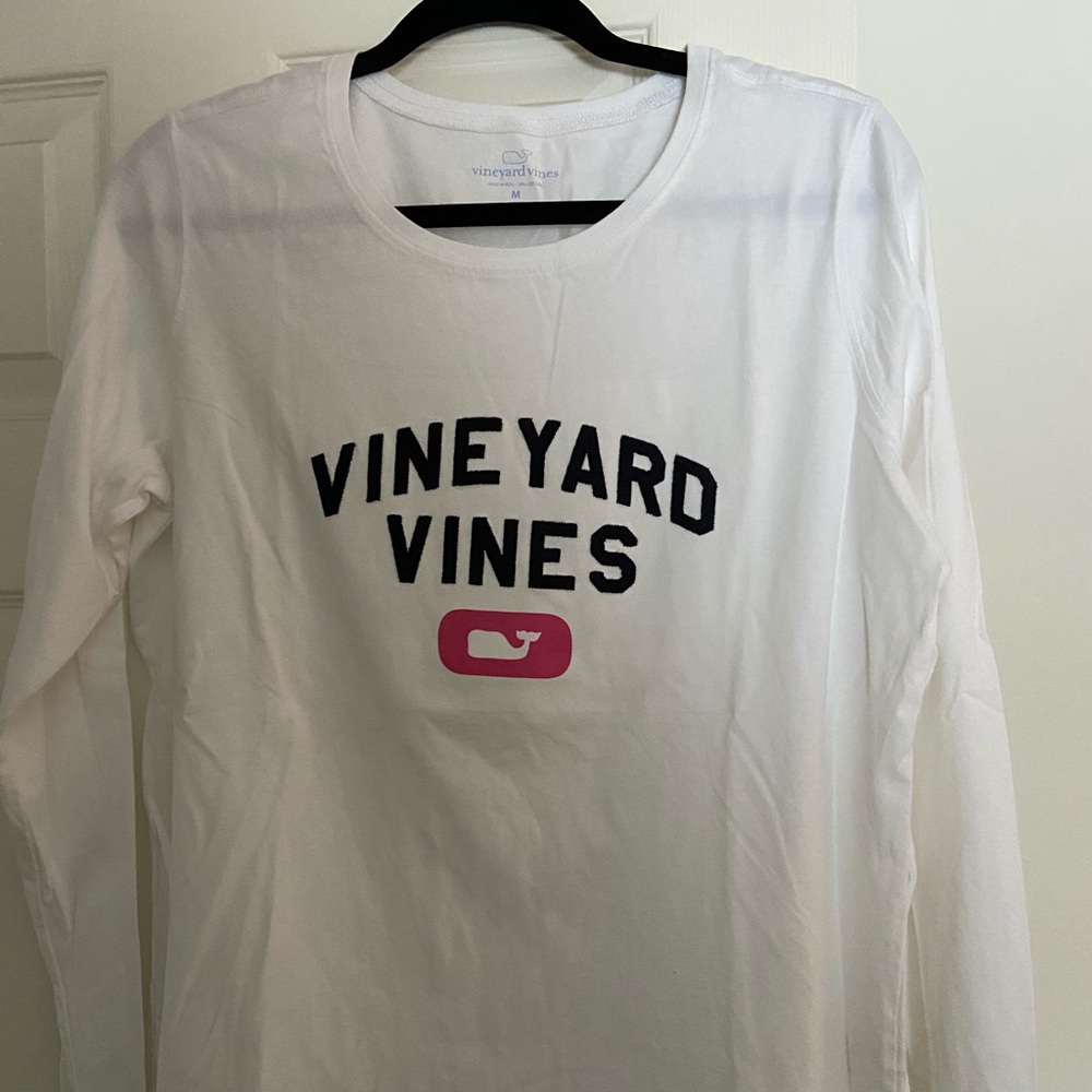 White long-sleeve Vineyard Vines shirt